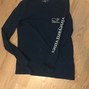navy vineyard vines long sleve